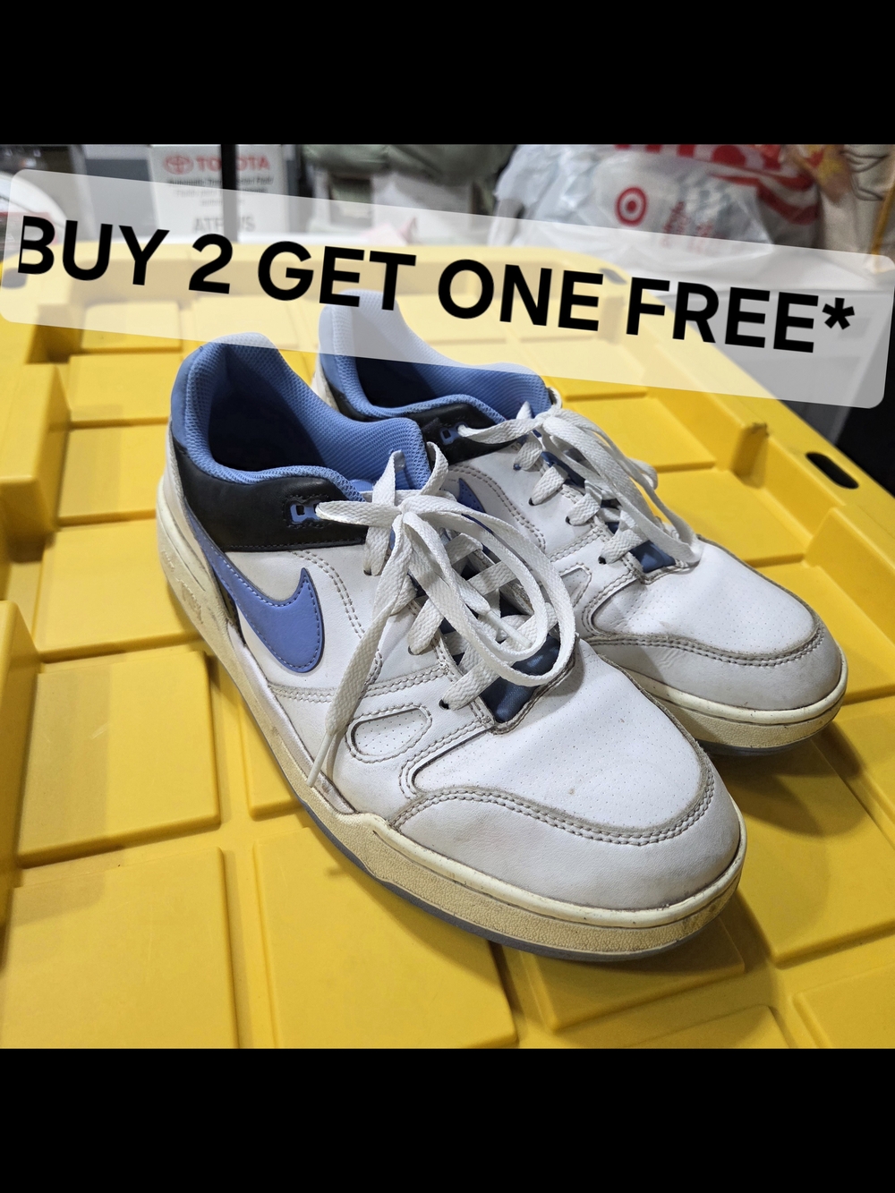 Nike Full Force Low Polar Blue Men’s White and Blue Low-Top Sneakers Size 10m